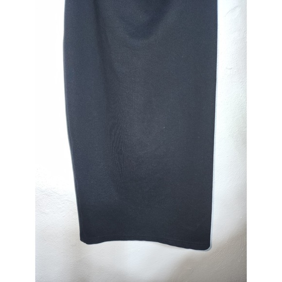Alieva One Shoulder Midi Dress Womens XL Black Asymmetric Long Sleeve Cutout - Picture 10 of 13